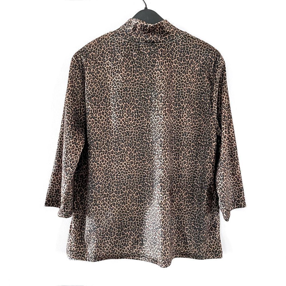 Vintage Velvet Leopard Print Top - Picture 3 of 5